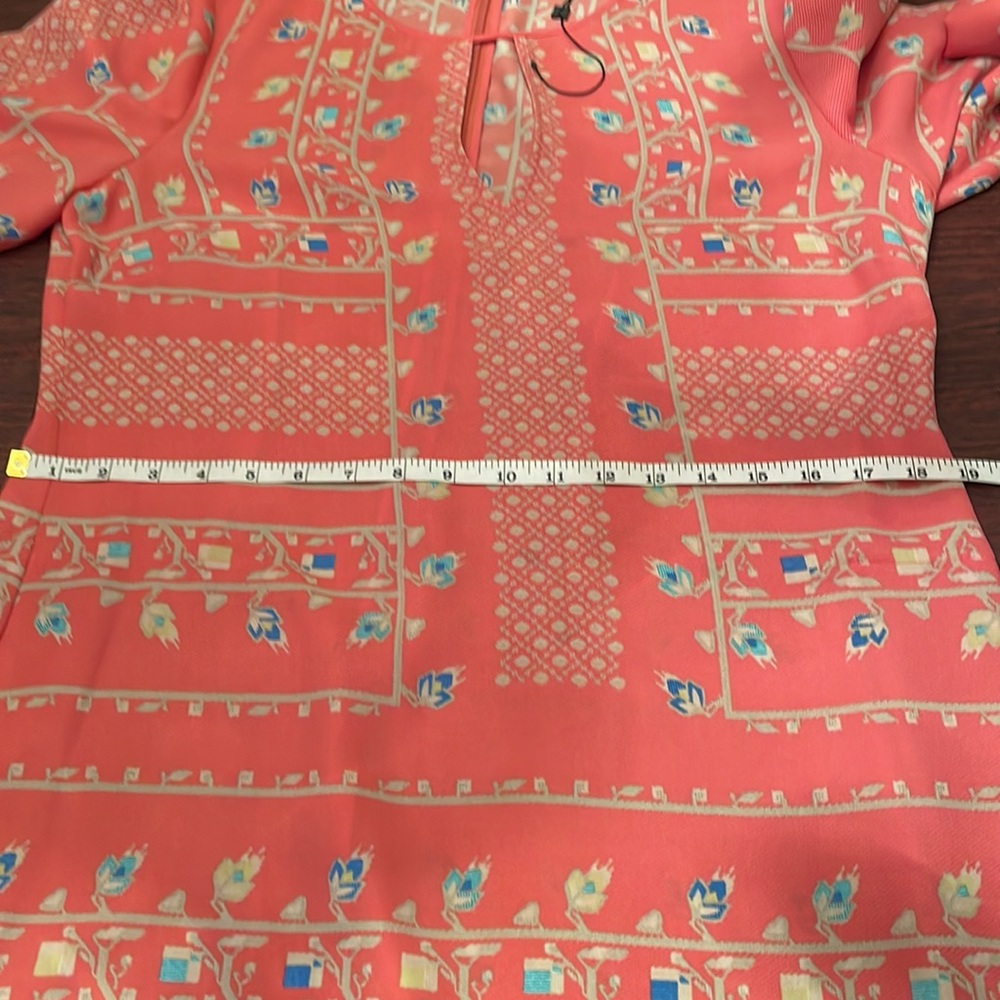 NWOT BCBGMaxAzria Peach Floral Dress - Picture 9 of 11